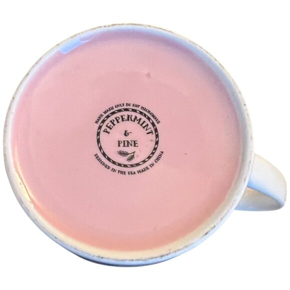 NWOT! PEPPERMINT & PINE Snowflake Mug and Snowflake Keychain Rose Gold - Picture 11 of 12